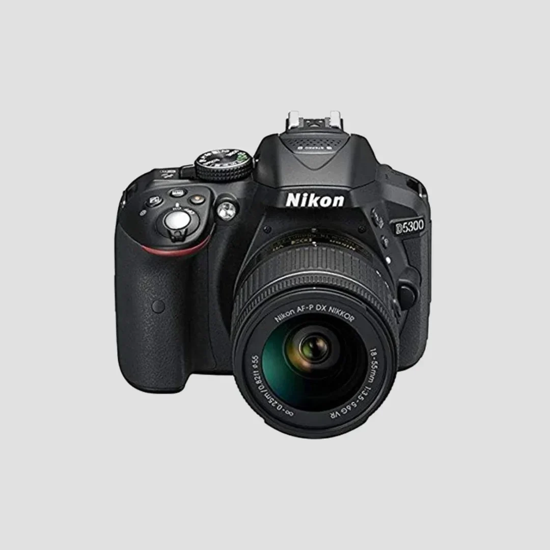 Nikon D5300 24.2MP Digital SLR Camera (Black) with AF-P 18-55mm