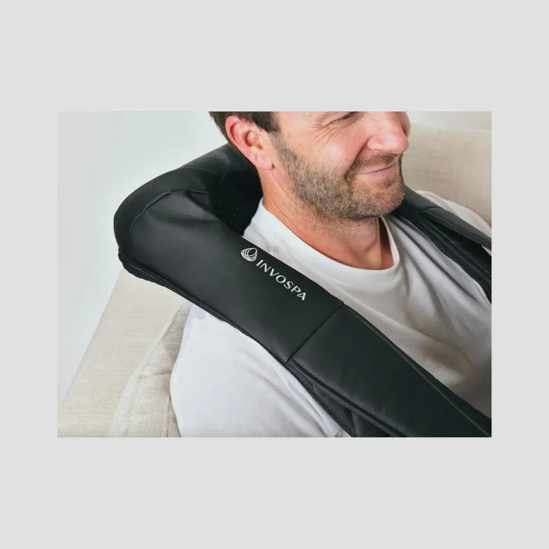 InvoSpa Shiatsu Massager, Deep Tissue Kneading Pillow Massager with Heat